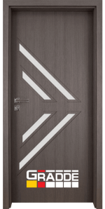Интериорна врата Gradde, модел Paragon-Glas, цвят Череша Сан Диего