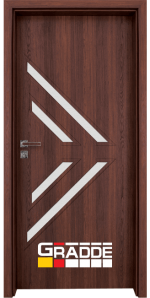 Интериорна HDF врата, модел Gradde Paragon Glas 3.4, Шведски дъб