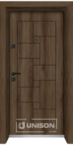 Входна врата UNISON LAMINOR L-100, цвят Куба