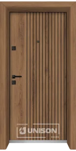 Входна врата UNISON LAMINOR L-142, цвят Бали